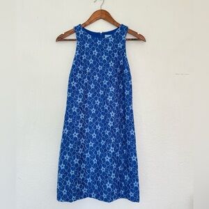 CeCe Blue Floral Lace Mini Dress